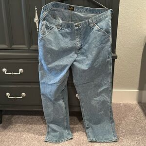 Men’s Lee carpenter jeans loose fit straight leg 40x30